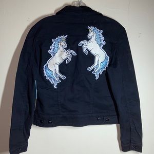 LuLaRoe NEW sz S Black Harvey Unicorn Jacket